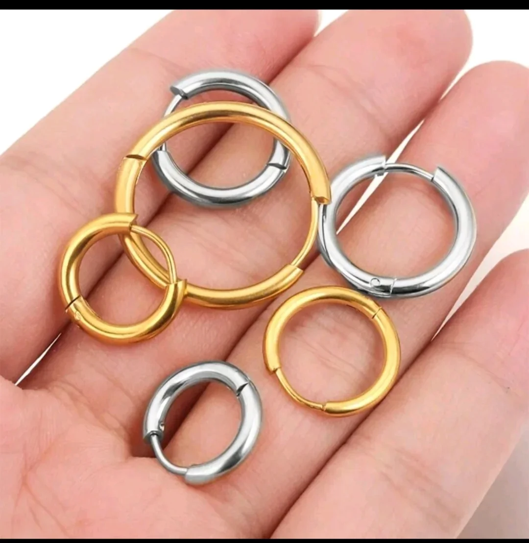 Aritos de acero inoxidable 