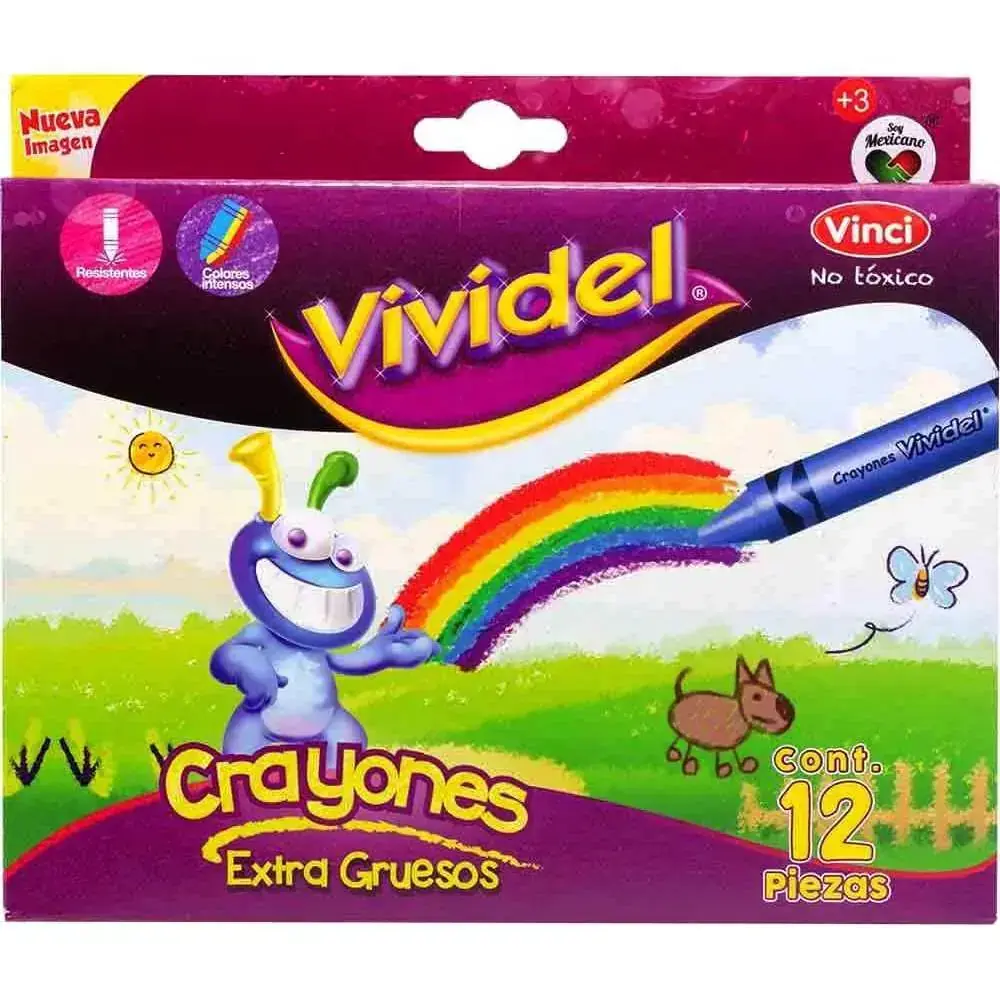 CRAYONES VIVIDEL GRUESOS