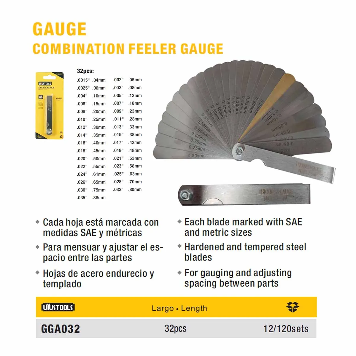 LLAVE GAUGE UYUST 32 PZ