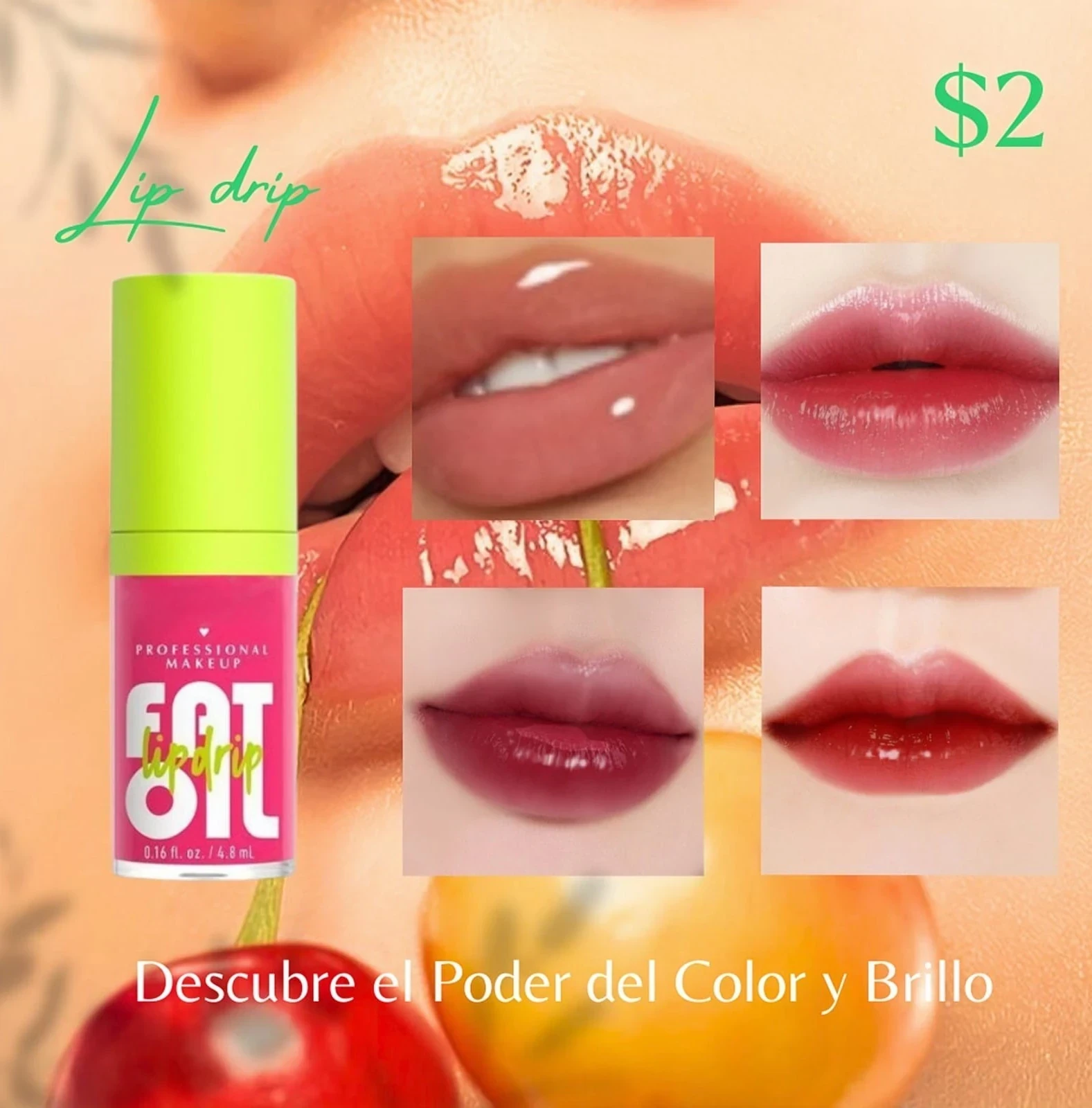 Labiales Lip drip🫦🔥 diferentes colores  3