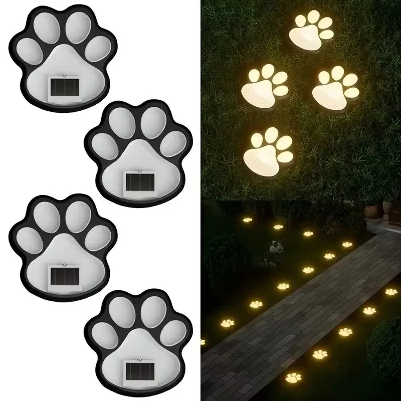 juego de luces solares huellitas  2
