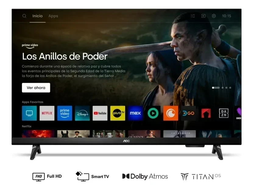 SMART TV AOC 43"SISTEMA TITAN OS 2