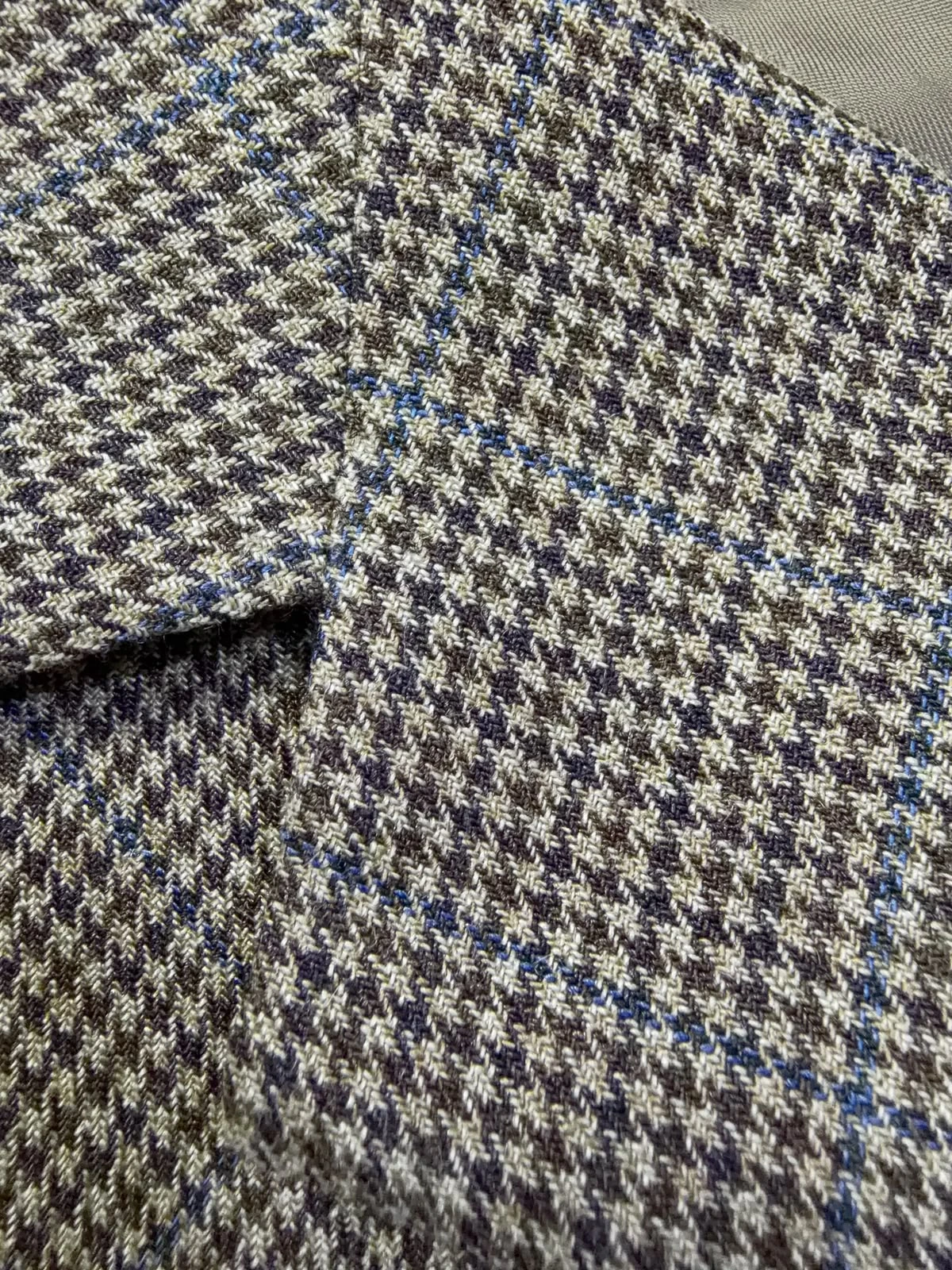 LAUREN RALPH LAUREN SILK & WOOL CHECK BLAZER 4