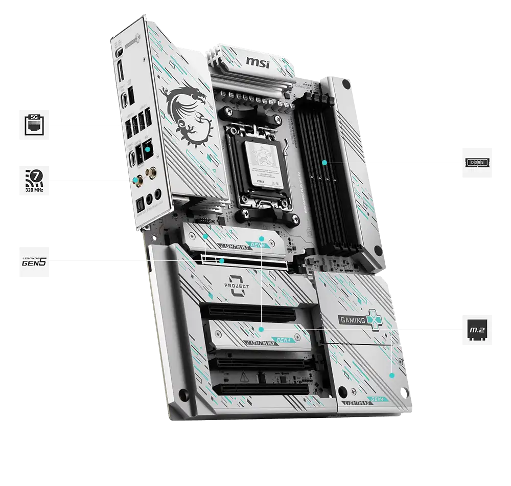 MSI B850 BTf wifi 7 3