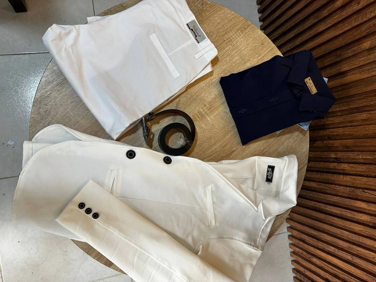 Conjunto formal BLAZERS, PANTALON, CAMISA, CORREA 7