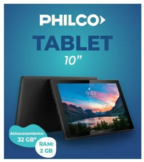 TABLET PHILCO 10" 64GB + FUNDA DE REGALO 