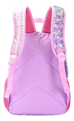 Mochila Matelasse Rosa Con Llavero 18" Pink Fantasy 37610 4
