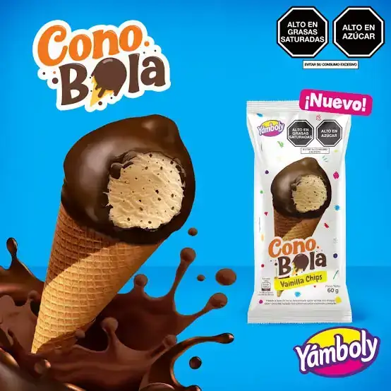Cono Bola Vainilla Chips