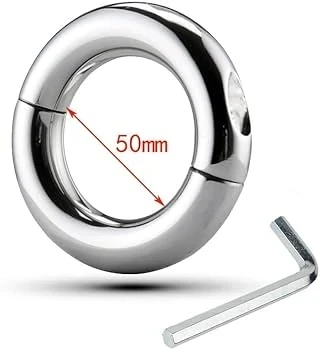 Anillo para el pene ancho metalico L