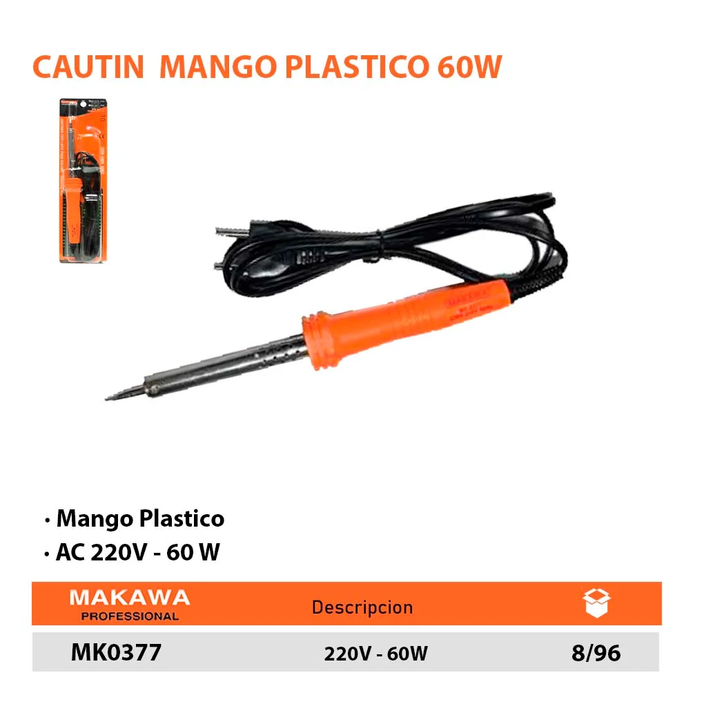 CAUTIN MKW M/PLASTICO 60W 