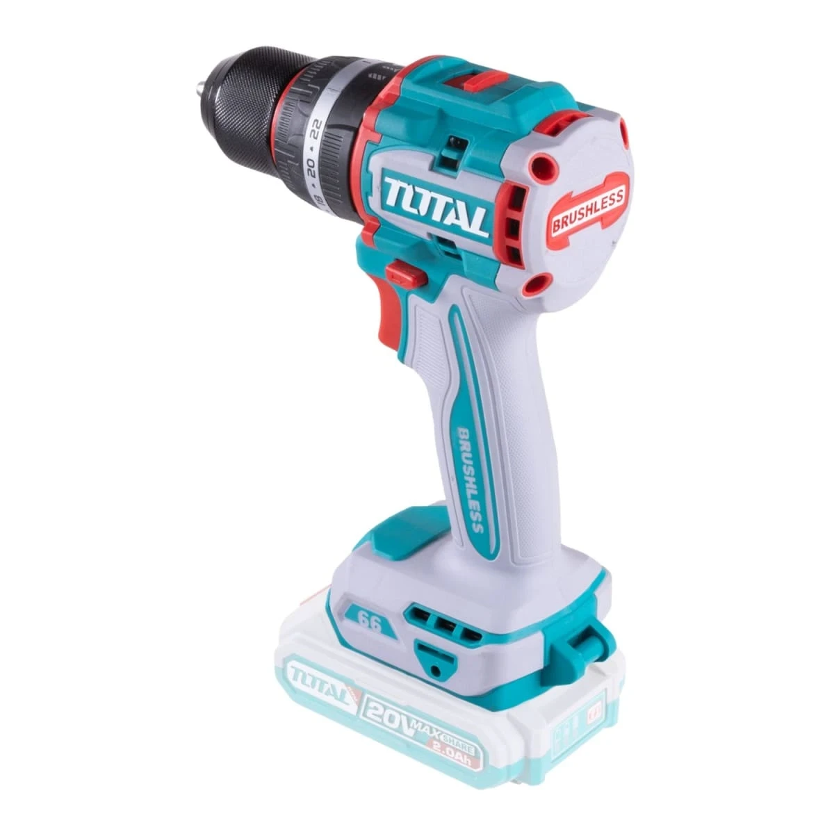 TIDLI206681-TDLI20602 Taladro percutor 66nm + taladro atornillador 60nm total 6
