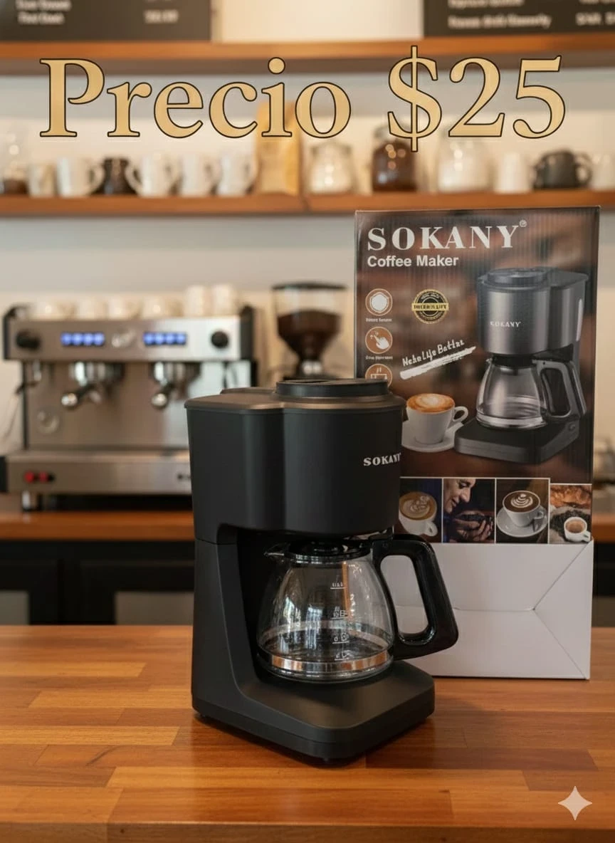 Cafetera de 6 taxas