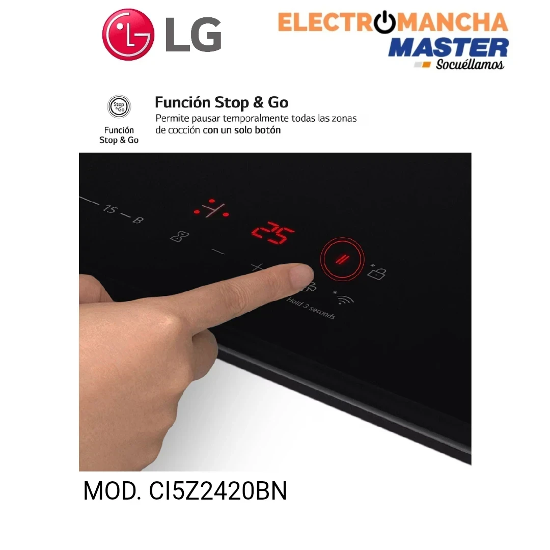 ENCIMERA INDUCCION LG CI5Z2420BN 3 FUEGOS 28CM. 7