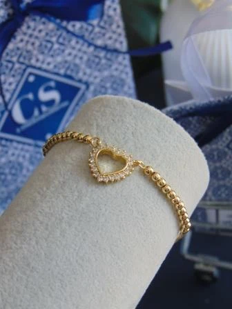 PULSERA RODIO DOR SILUETA CORA PULSO BALINES 2