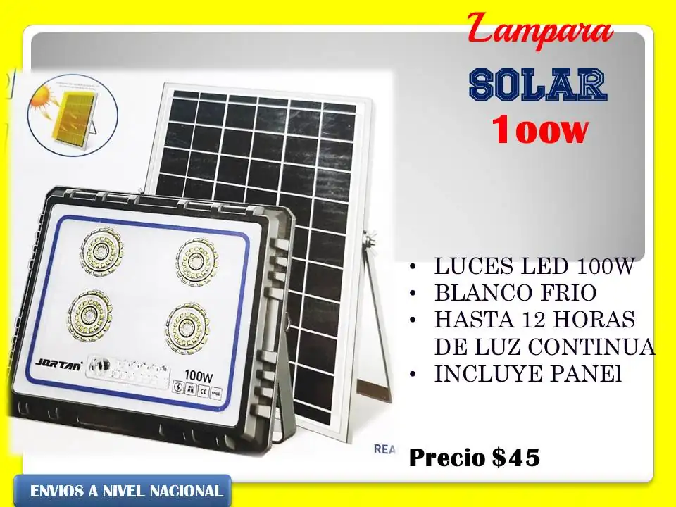 Lámpara solar con panel aparte 4