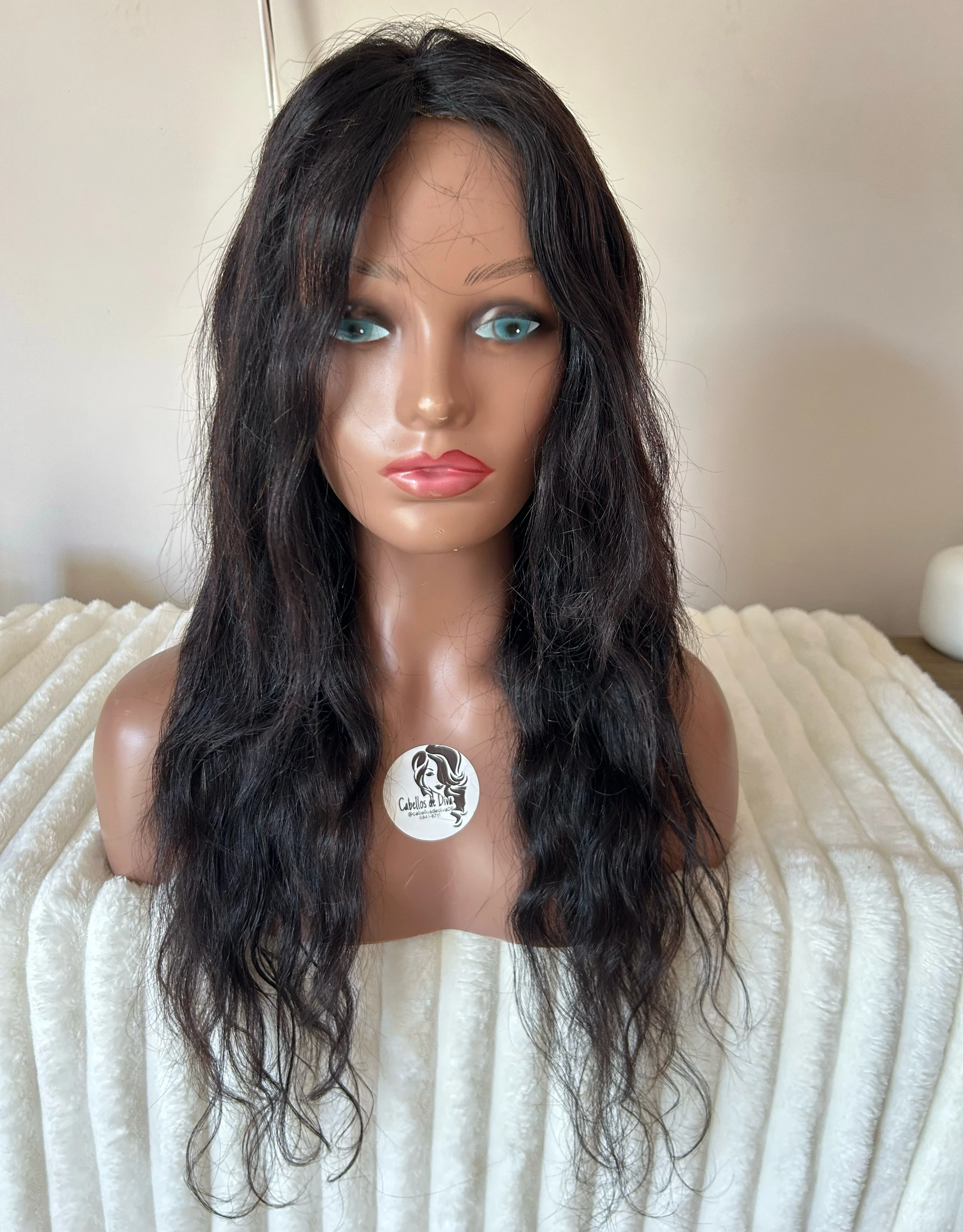Peluca de cabello humano 22”  4x4
