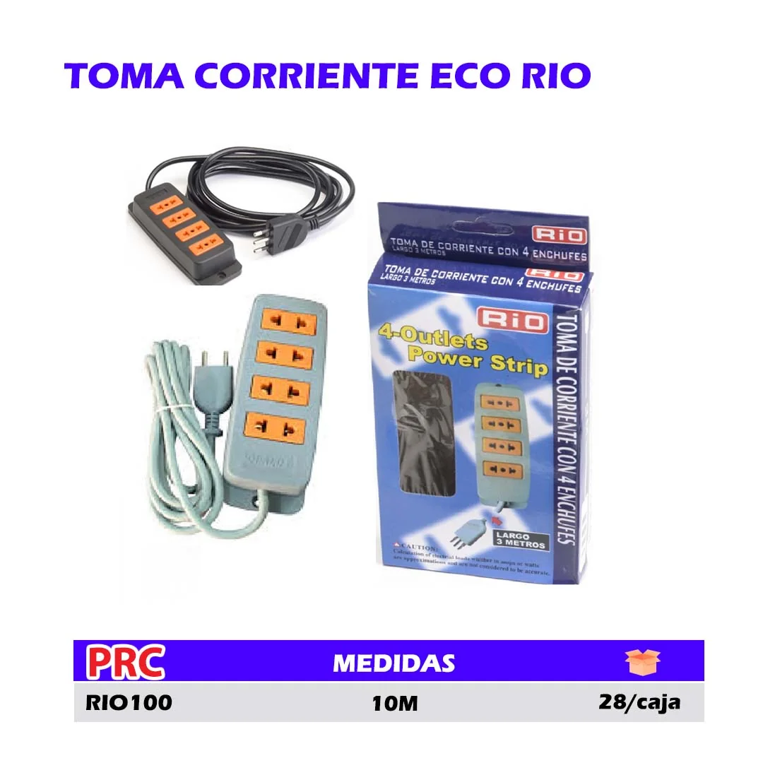 TOMA CORRIENTE (Alargador) ECO RIO 10M