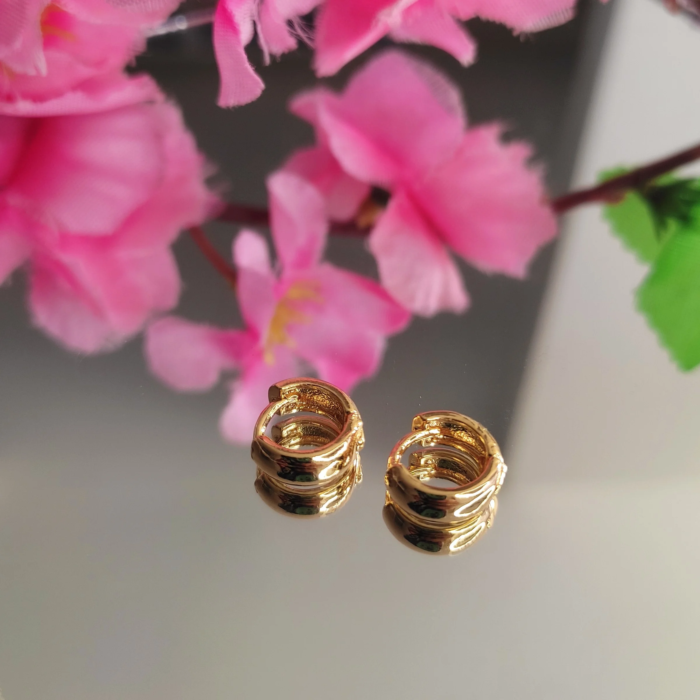 MINI HOOPS LISOS GRUESOS