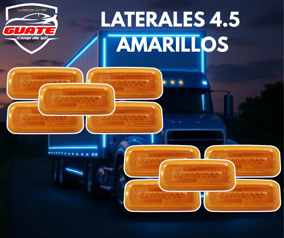 LATERALES NEÓN 4.5” AMARILLOS&nbsp;