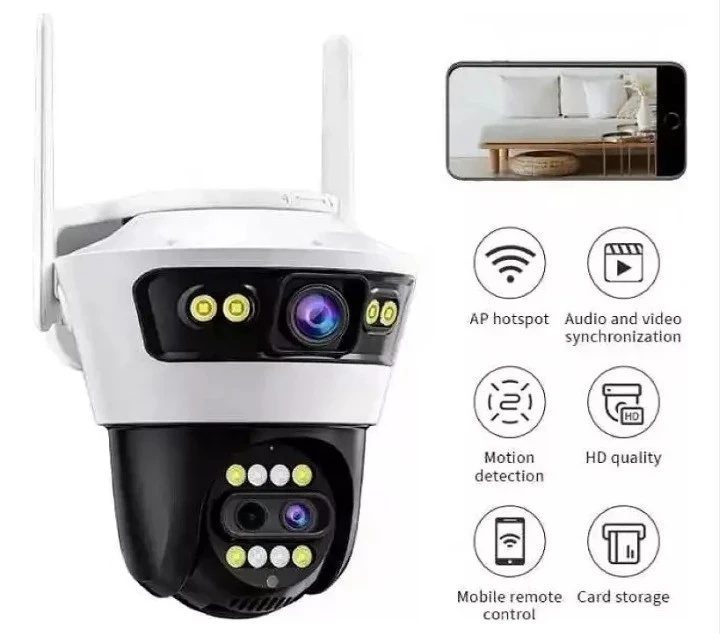 Camara Domo JORTAN Exterior Doble Lente Seguimiento Ip66 Jortan 4 Blanco 2