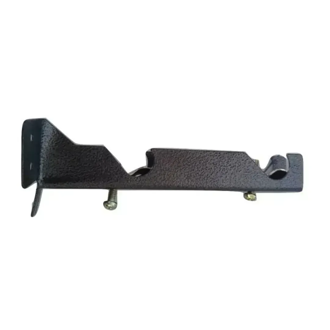 Soporte Para Tubo Doble. PACK 2 COLOR CAFE (3/4")