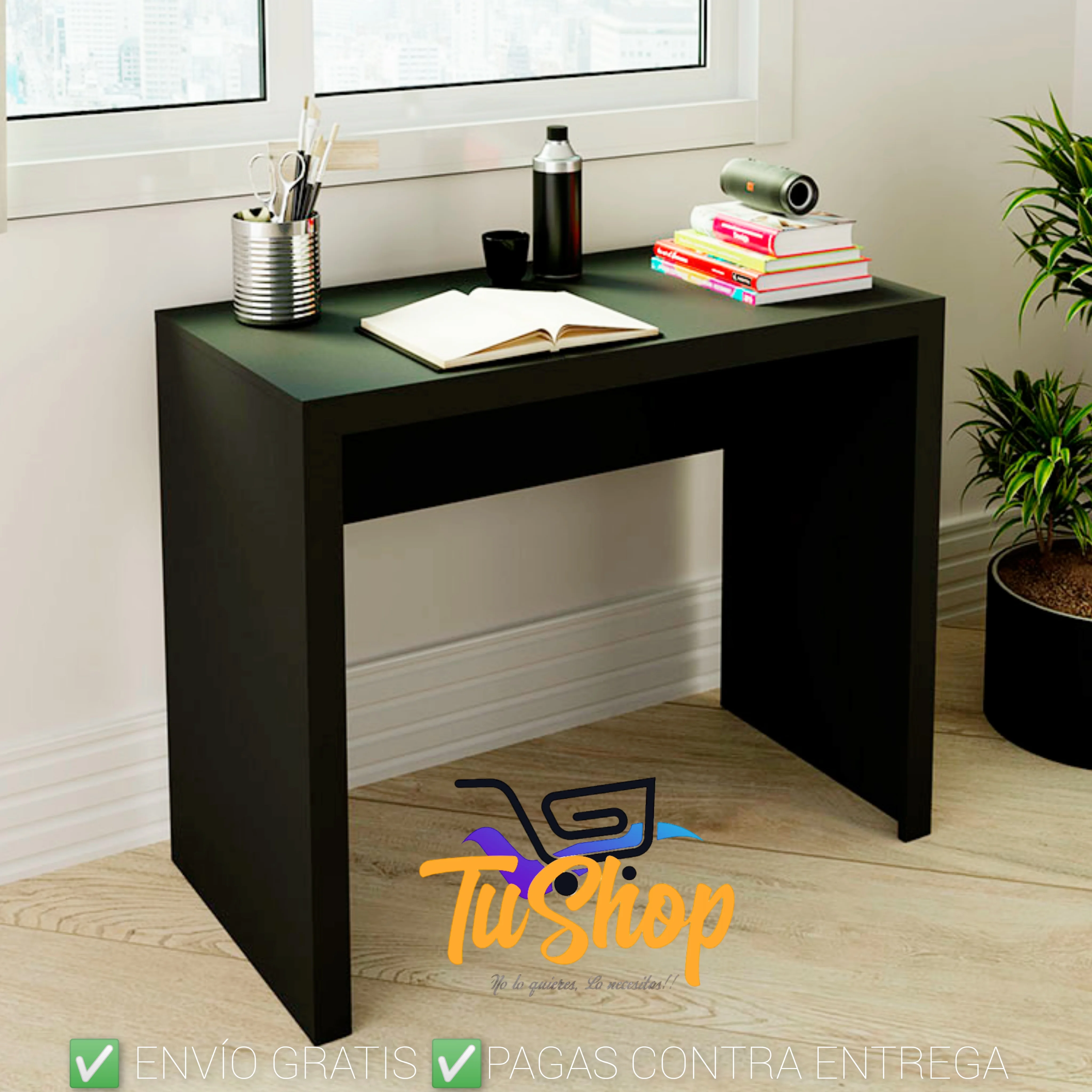 Escritorio Minimalista Negro