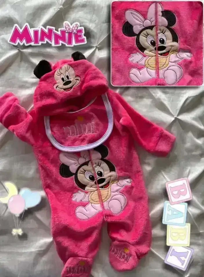 Mameluco polar con babero Minnie