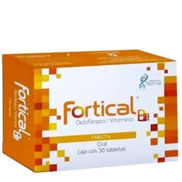 Fortical B /diclofenaco/vitamina / 30 tab