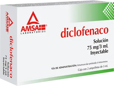 DICLOFENACO SOL. INYECTABLE 75 MG/ 3 ML 