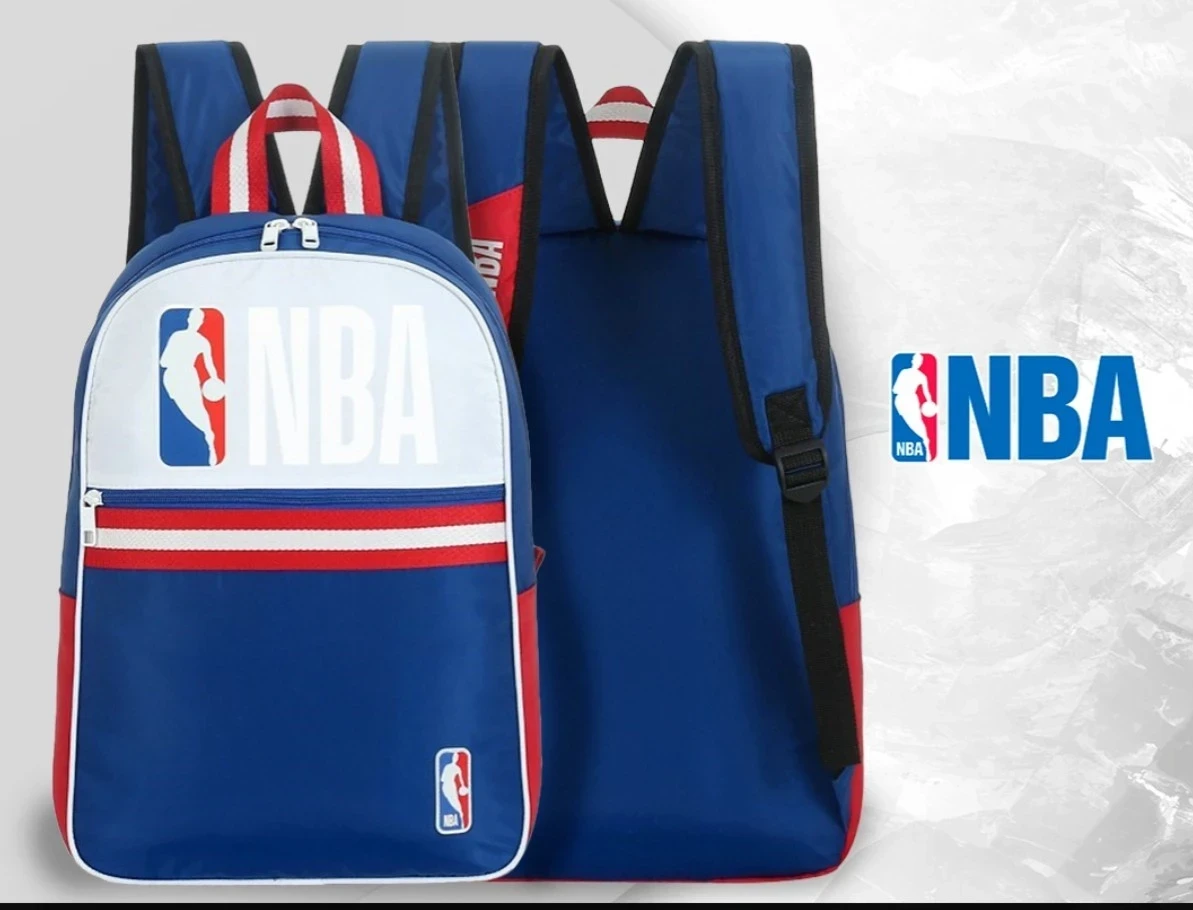 Mochila Urbana Nba Oficial Portanotebook Importada Blanco/azul Lis17o