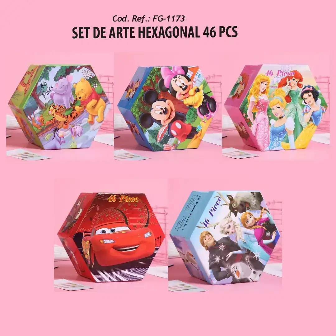 Set de Arte Hexagonal 46Pcs 2