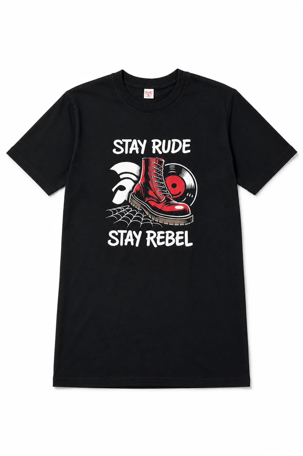 Camiseta estampada stay rude 