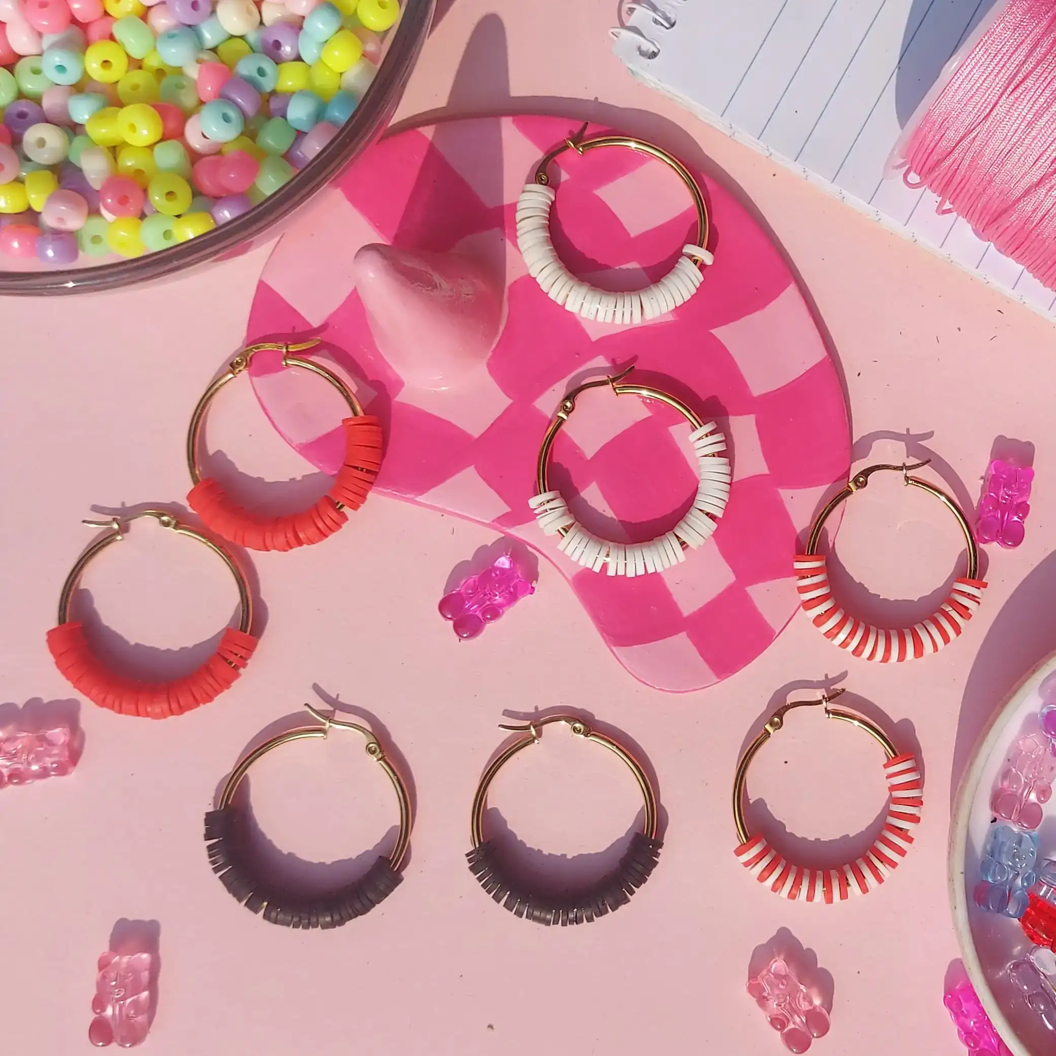 Aretes de fimo