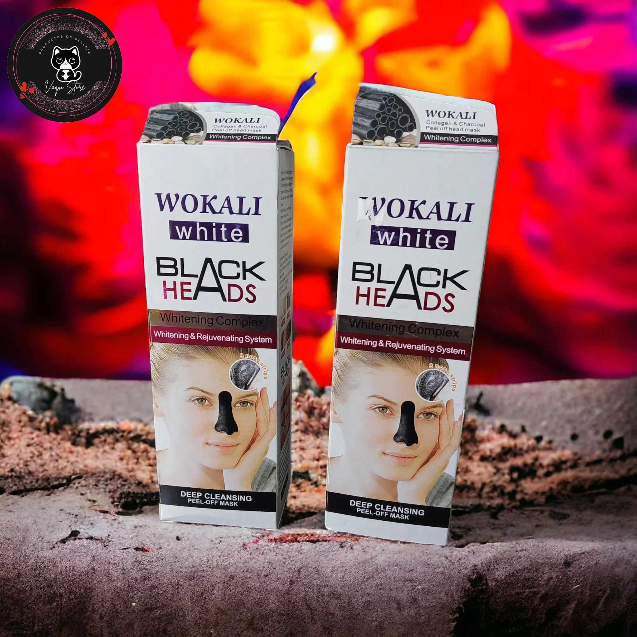 Mascarilla de puntos negros Wokali