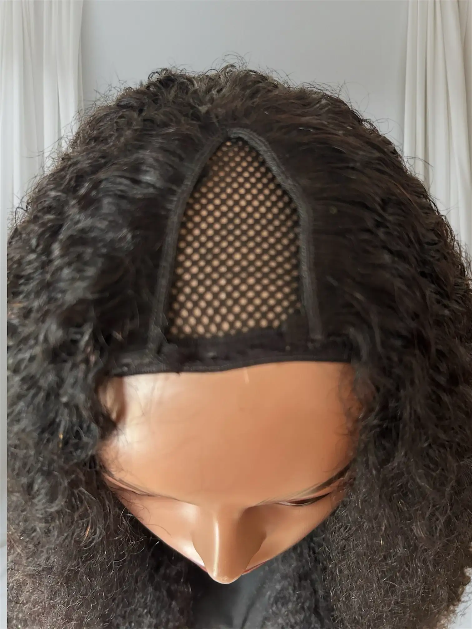 Peluca kimky curly en V 26 pulgadas  4