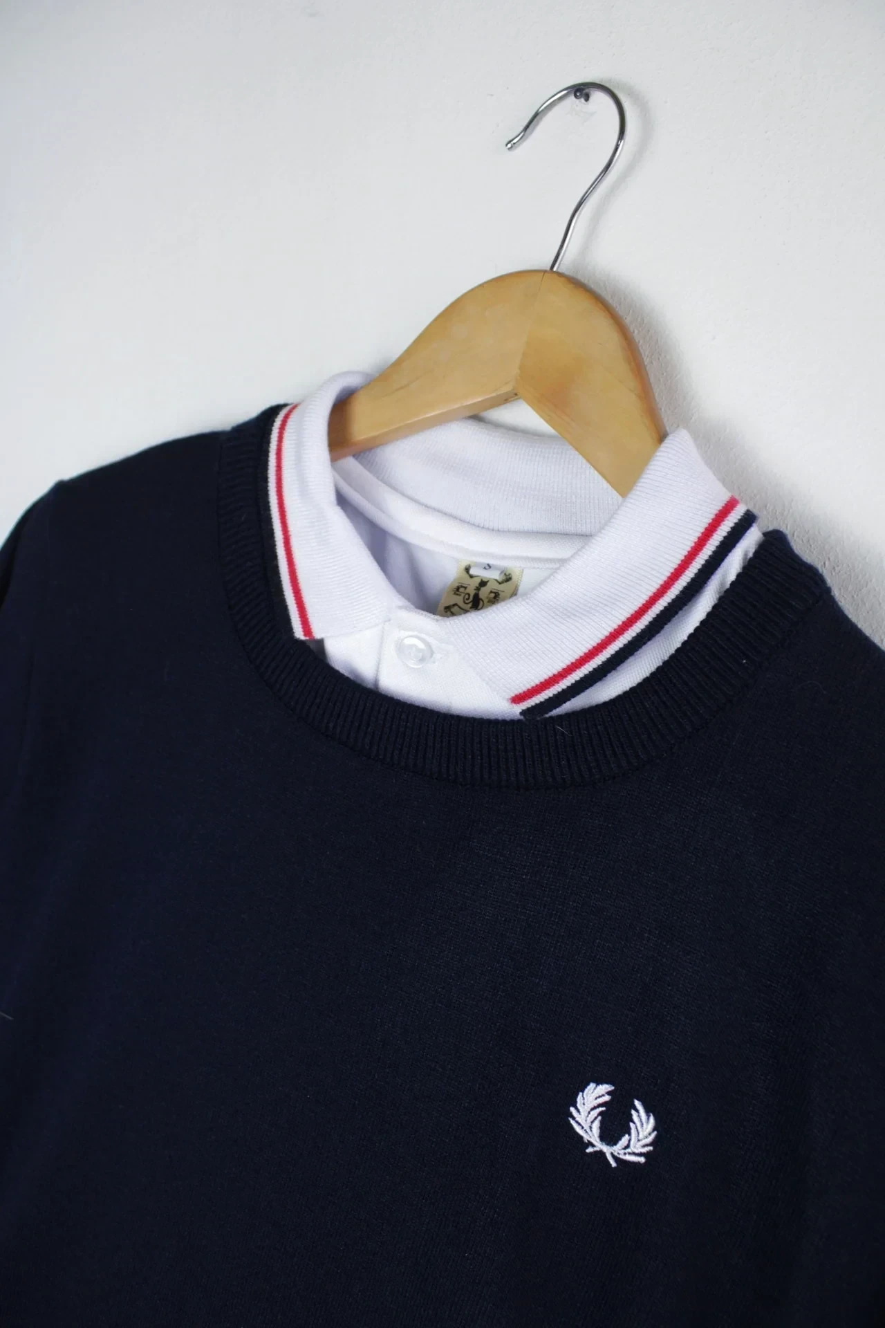 Jersey azul oscuro cuello redondo  3