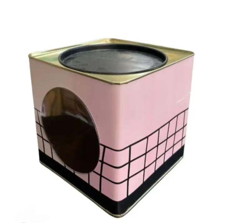 Lata Cookie 17 x 17 - con visor 2