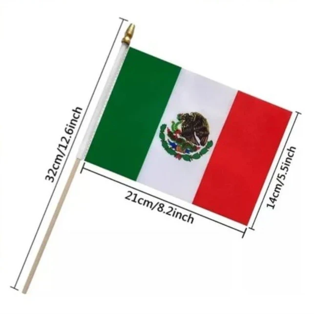 20 PIEZAS | BANDERA MÉXICO 