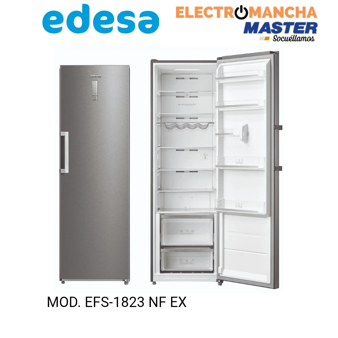 FRIGO 1 PUERTA EDESA EFS-1823 NF EX 1,85*60 INOX E 3