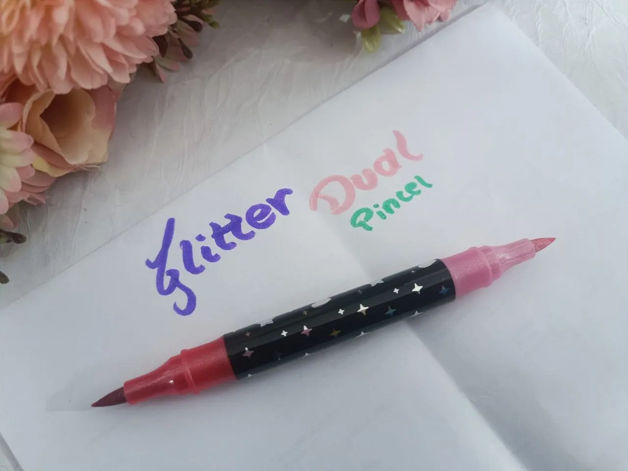 Marcador glitter. Doble punta 3