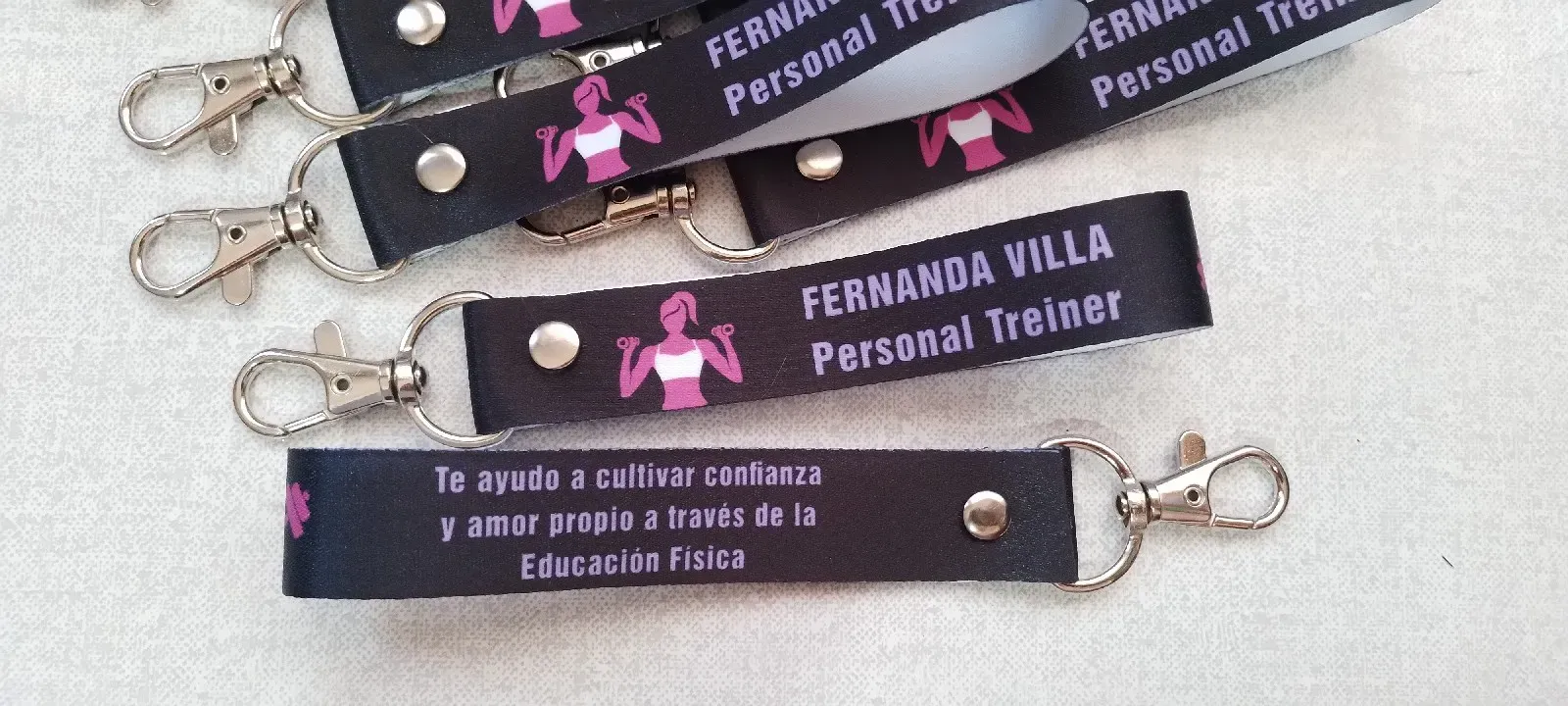 Llavero cinta 10cm con mosquetón pack por 500 unidades  2