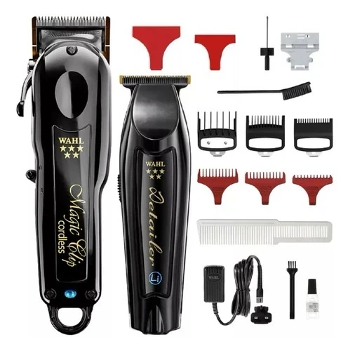 Kit Barber Combo Cordless Wahl Clipper Y Patillera 6c 3