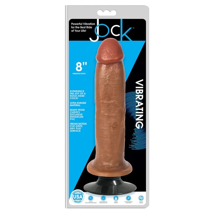 Jock 8″ Vibrating Dong