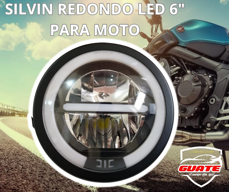 SILVIN REDONDO LED 6 PULGADAS PARA MOTO