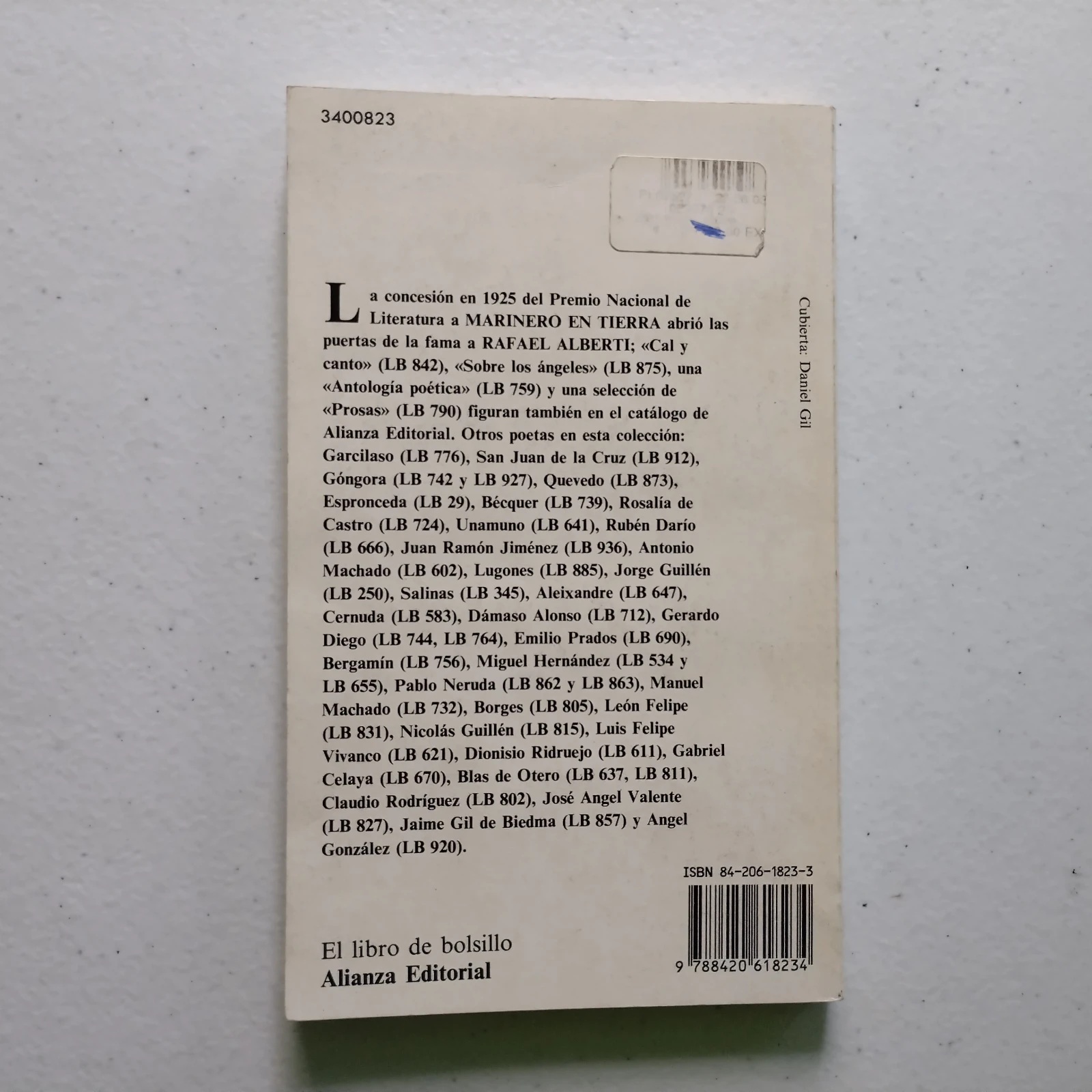 Marinero en tierra, Rafael Alberti, usado 2