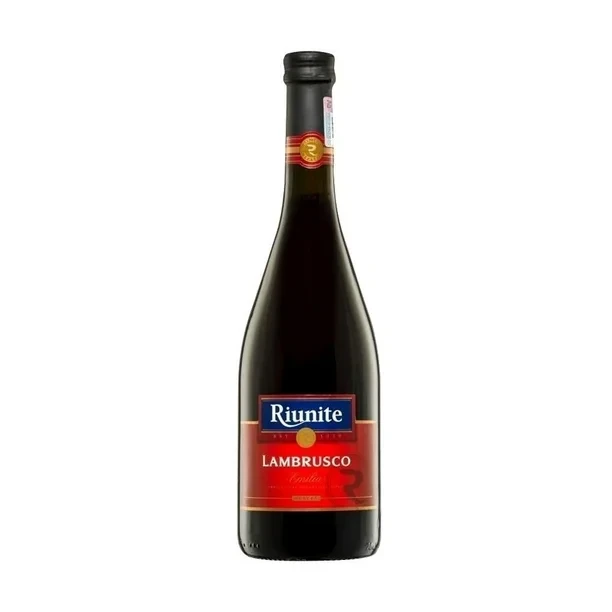 Riunite lambrusco vino tinto italiano 750 ML 8 % ALC. VOL.
