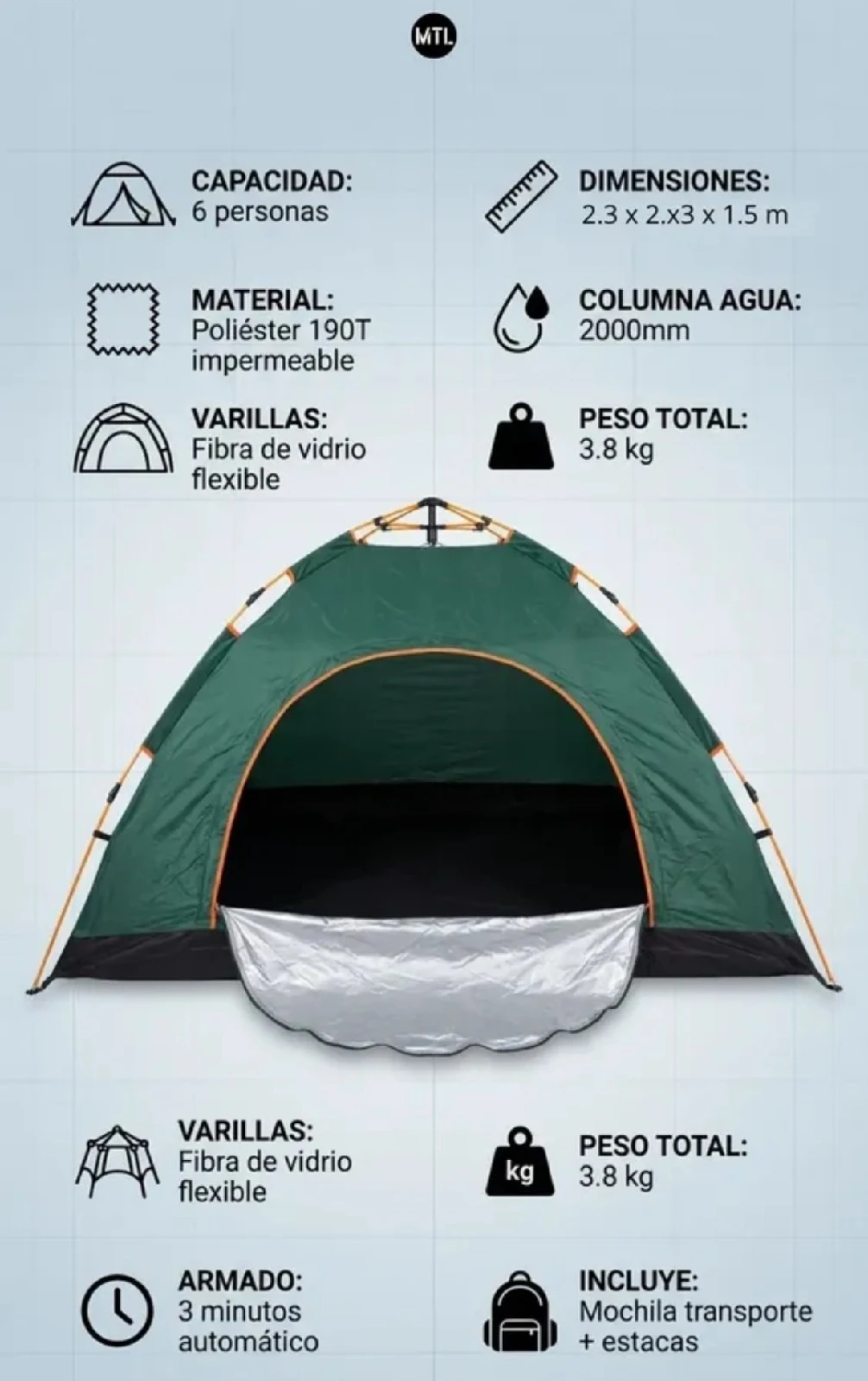 CARPA FAMILIAR MTL 6 PERSONAS 4