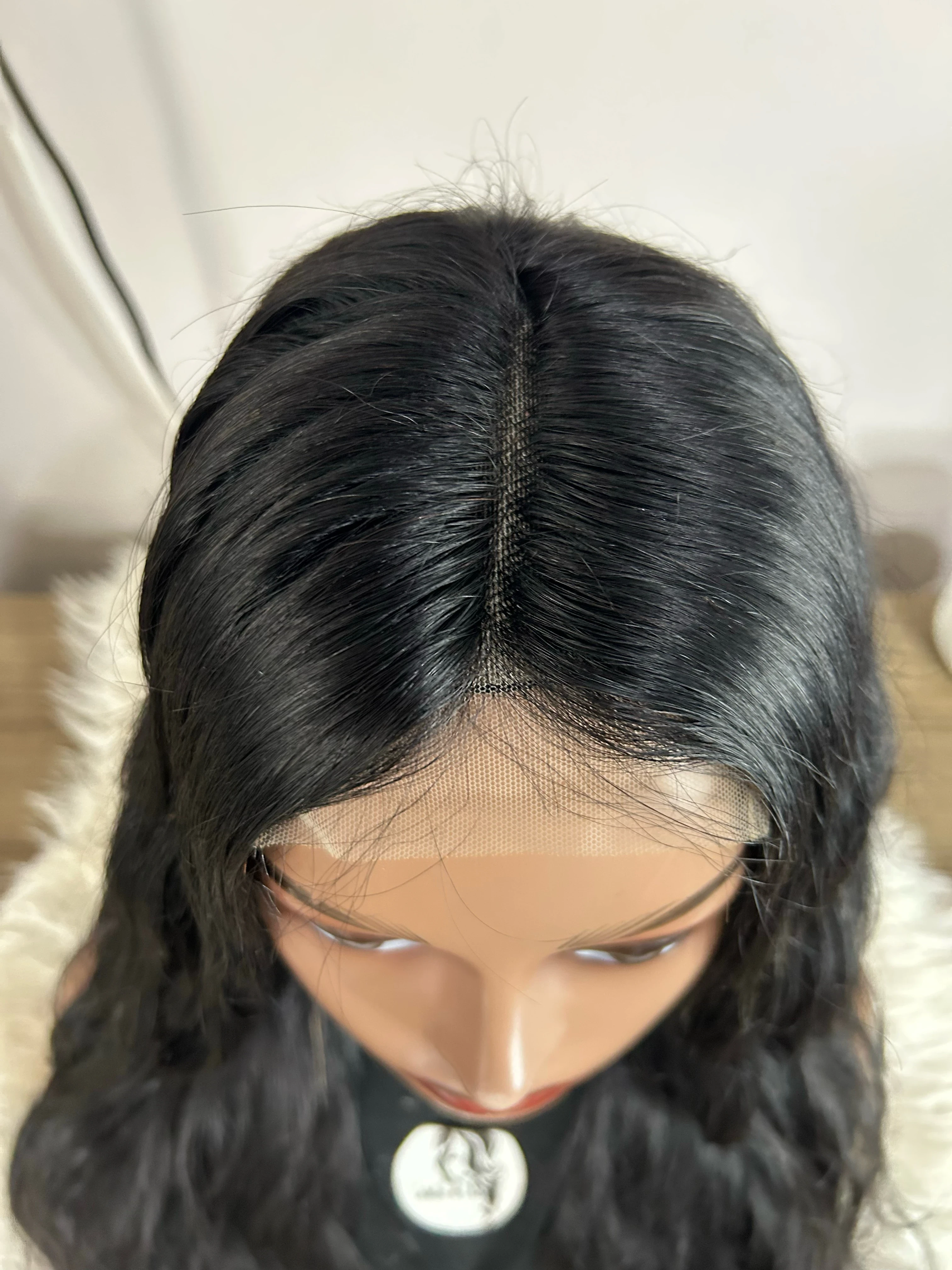 Peluca de cabello humano 26 pulgada con encaje frontal –4x4 ,densidad del 180%, 4