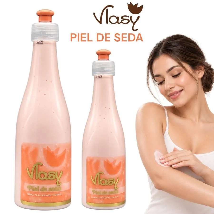 crema de manos y cuerpo piel de seda
