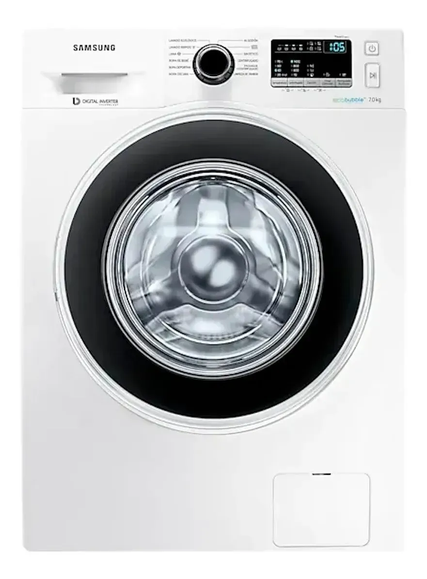 Lavarropas automático Samsung WW70J4463G inverter blanco 7kg 220 V 2